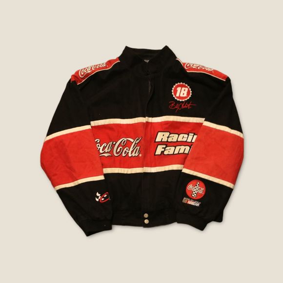 Vintage Chase Authentics Coca Cola Racing Jacket Number 18 Size XXL